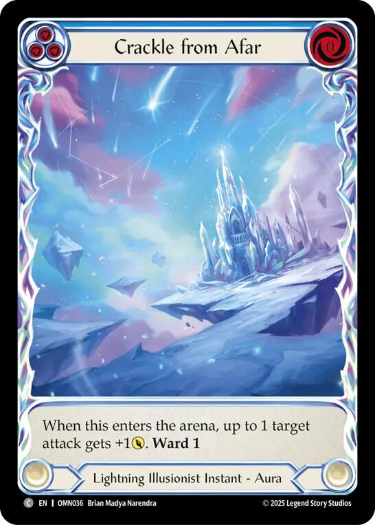 Crackle From Afar (Extended Art) [OMN036] (Omens of the Third Age)  Cold Foil | Boutique FDB TCG