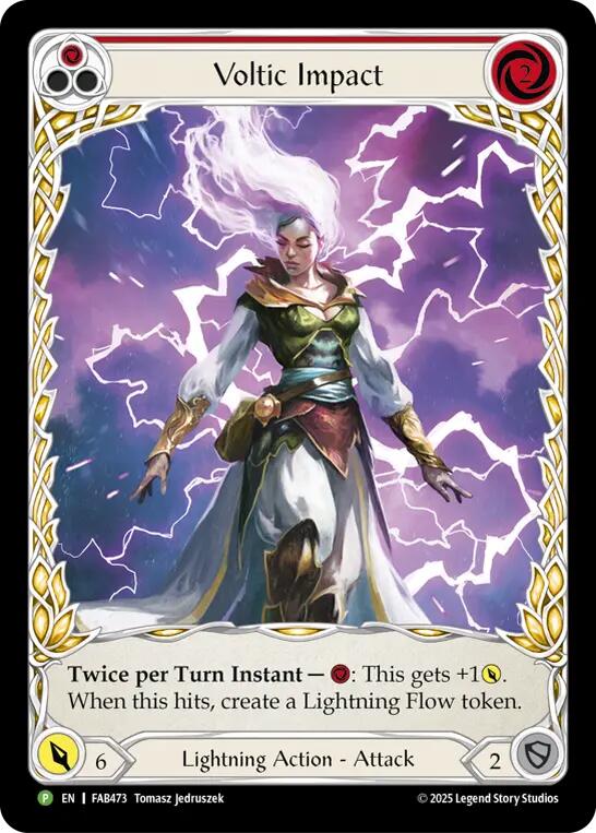 Voltic Impact [FAB473] (Promo)  Rainbow Foil | Boutique FDB TCG