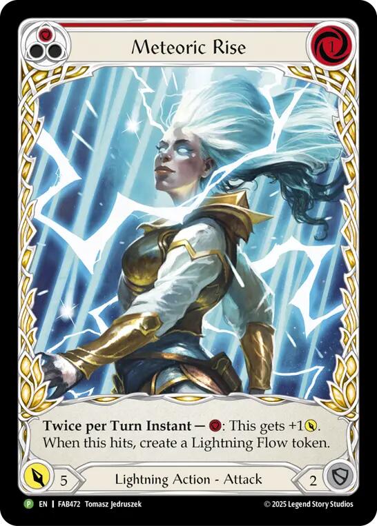 Meteoric Rise [FAB472] (Promo)  Rainbow Foil | Boutique FDB TCG