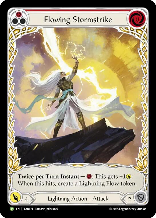 Flowing Stormstrike [FAB471] (Promo)  Rainbow Foil | Boutique FDB TCG