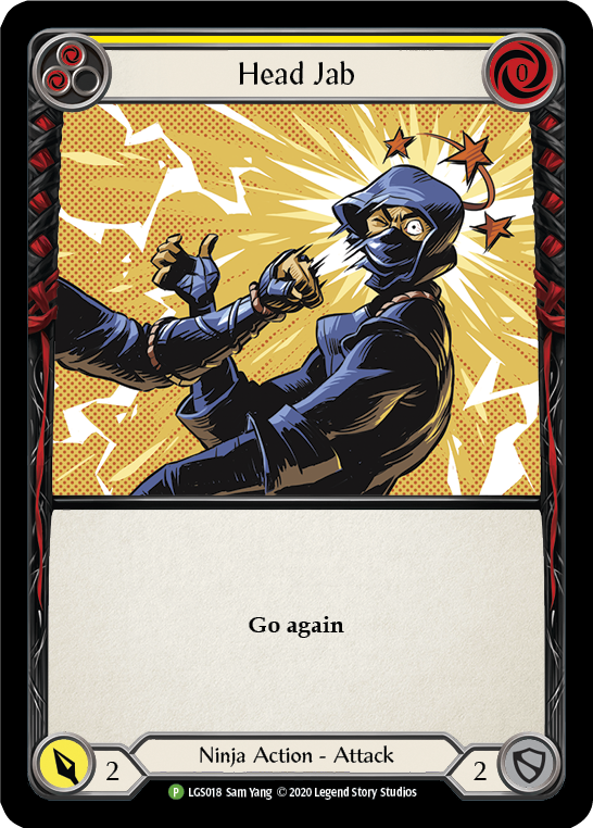 Head Jab (Yellow) [LGS018] (Promo)  Rainbow Foil | Boutique FDB TCG