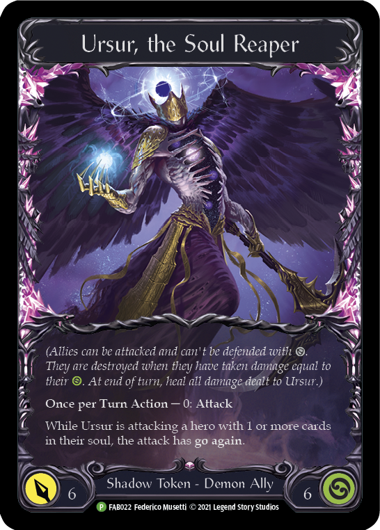 Ursur, the Soul Reaper [FAB022] (Promo)  Cold Foil | Boutique FDB TCG