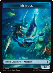 Merfolk // Doombot Double-Sided Token [Marvel Super Heroes Tokens] | Boutique FDB TCG
