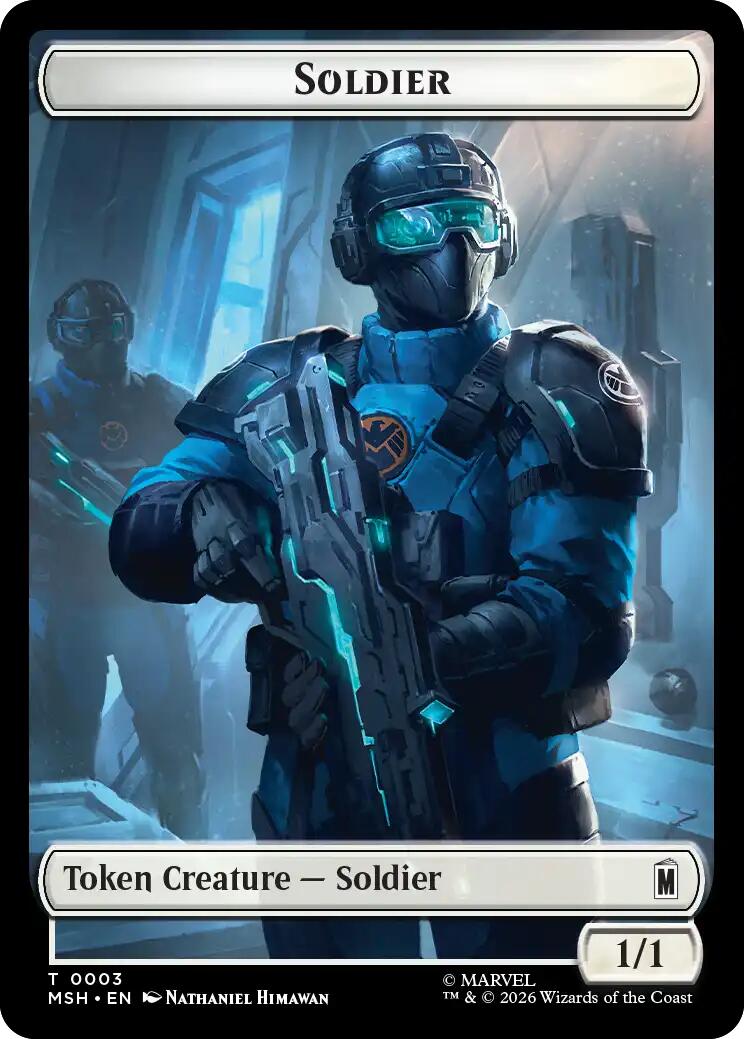 Villain // Soldier Double-Sided Token [Marvel Super Heroes Tokens] | Boutique FDB TCG