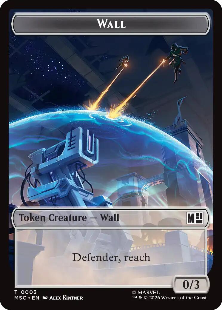Wall // Council of Reeds Double-Sided Token [Marvel Super Heroes Commander Tokens] | Boutique FDB TCG
