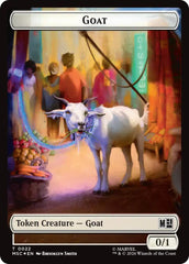 Goat // Soldier Double-Sided Token (Surge Foil) [Marvel Super Heroes Commander Tokens] | Boutique FDB TCG