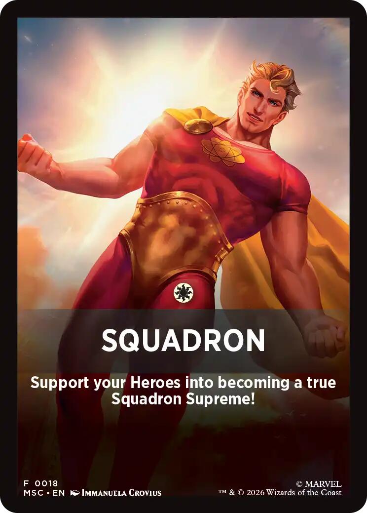 Squandron Theme Card [Marvel Super Heroes Commander] | Boutique FDB TCG