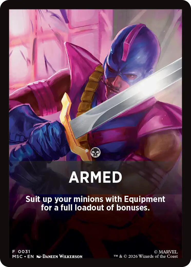 Armed Theme Card [Marvel Super Heroes Commander] | Boutique FDB TCG