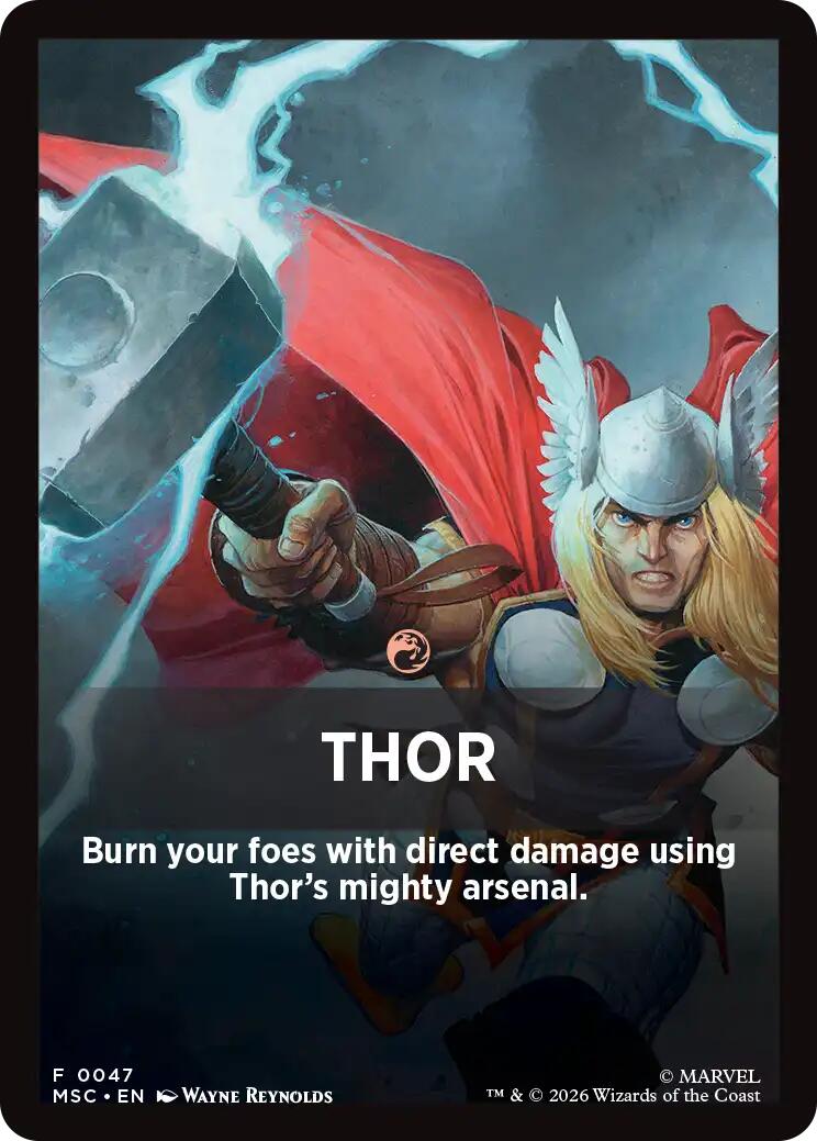 Thor Theme Card [Marvel Super Heroes Commander] | Boutique FDB TCG