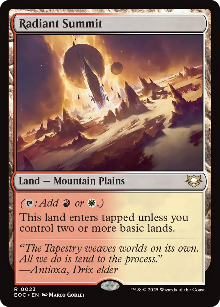 Radiant Summit [Edge of Eternities Commander] | Boutique FDB TCG