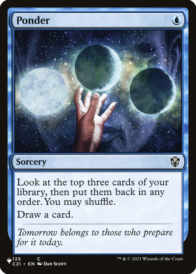 Ponder [Secret Lair: Heads I Win, Tails You Lose] | Boutique FDB TCG