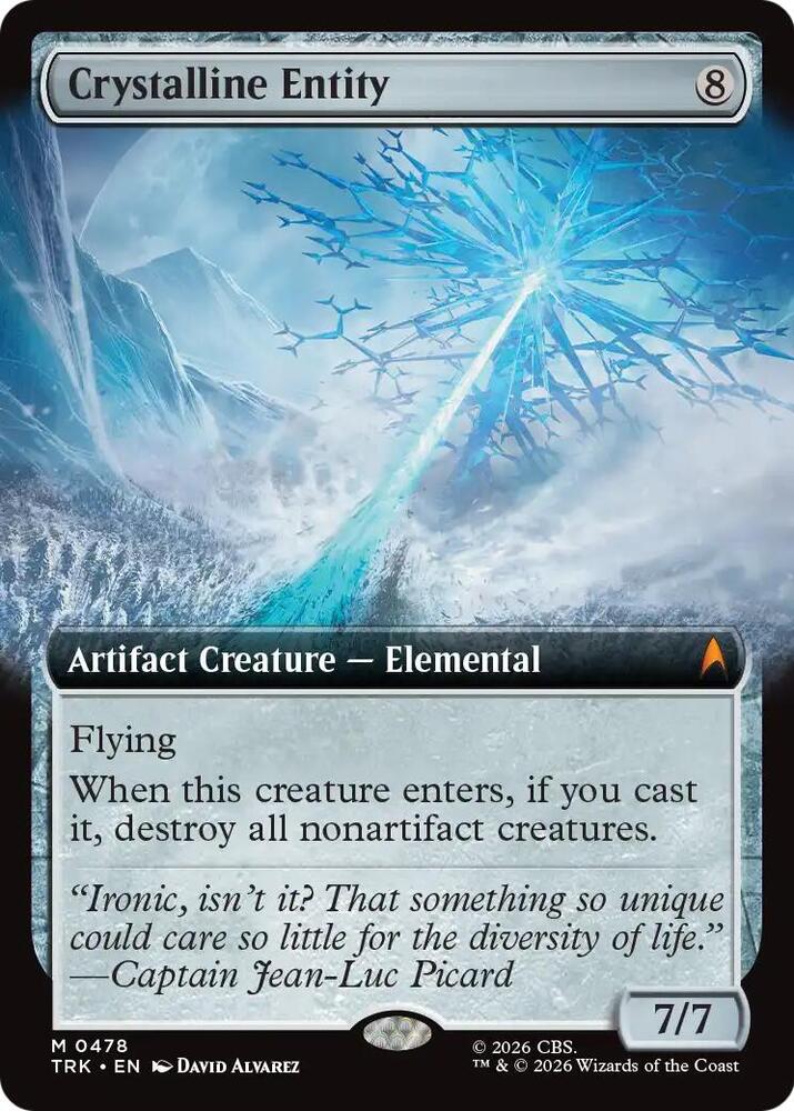 Crystalline Entity (Extended Art) (478) [Star Trek] | Boutique FDB TCG