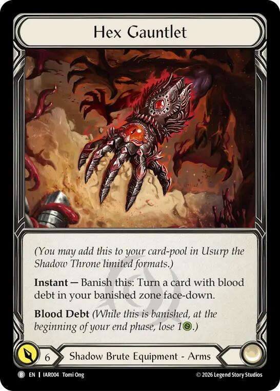 Hex Gauntlet (IAR004) [Usurp the Shadow Throne] | Boutique FDB TCG