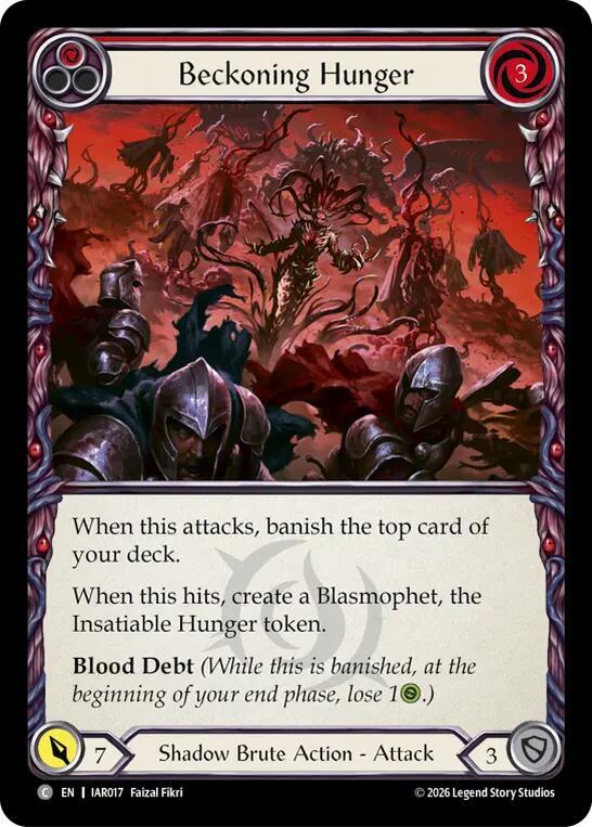 Beckoning Hunger (Red) (IAR017) [Usurp the Shadow Throne] | Boutique FDB TCG