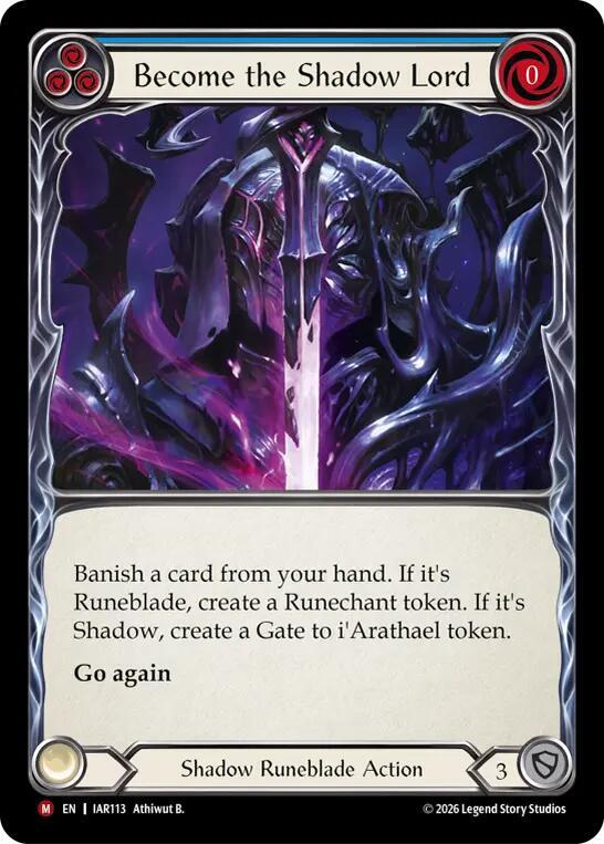 Become the Shadow Lord (IAR113) [Usurp the Shadow Throne] | Boutique FDB TCG