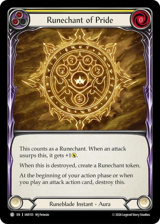 Runechant of Pride (IAR155) [Usurp the Shadow Throne] | Boutique FDB TCG