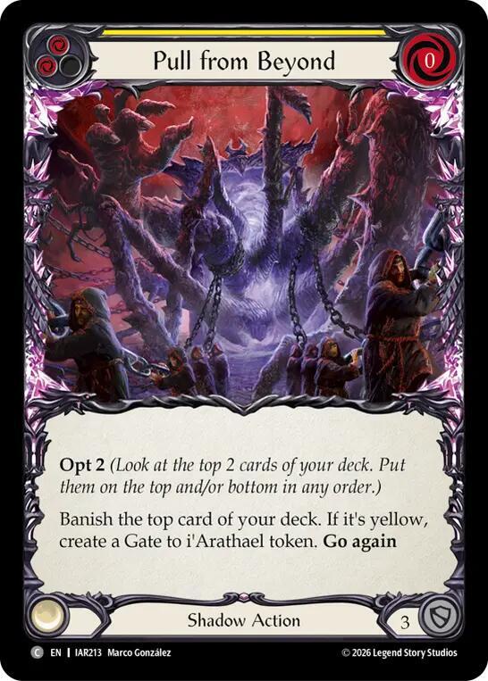 Pull from Beyond (Yellow) (IAR213) [Usurp the Shadow Throne] | Boutique FDB TCG