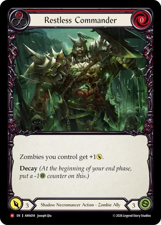 Restless Commander (Red) (AMA014) [Armory Deck: Malice] | Boutique FDB TCG