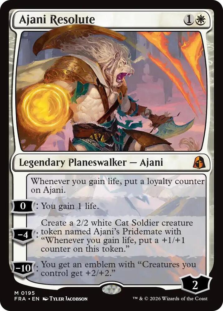 Ajani Resolute (195) [Reality Fracture] | Boutique FDB TCG