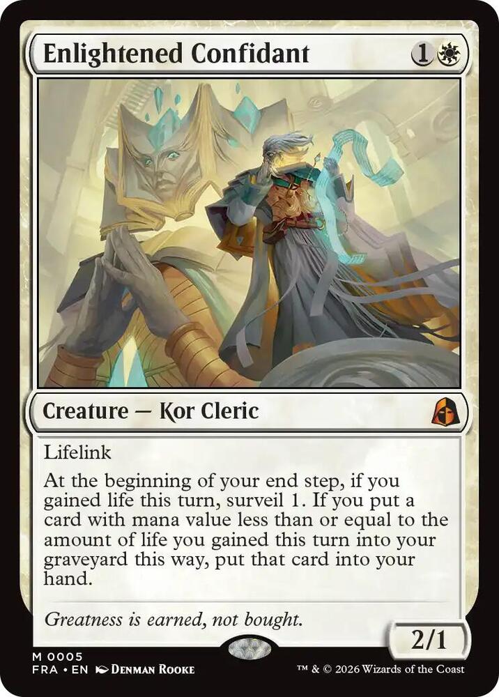 Enlightened Confidant (5) [Reality Fracture] | Boutique FDB TCG