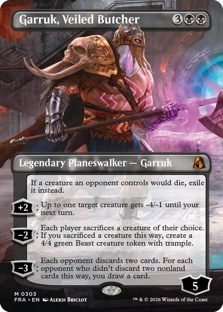 Garruk, Veiled Butcher (Borderless) (303) [Reality Fracture] | Boutique FDB TCG