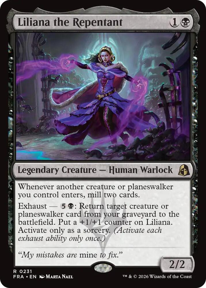 Liliana the Repentant (231) [Reality Fracture] | Boutique FDB TCG