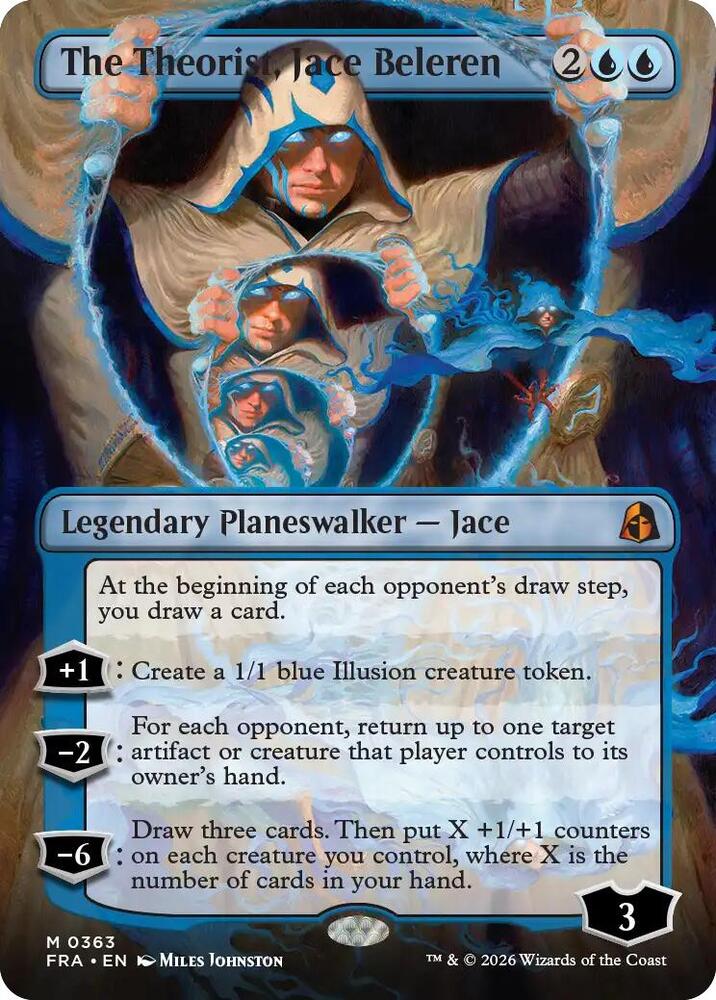 The Theorist, Jace Beleren (Borderless) (0363) [Reality Fracture] | Boutique FDB TCG