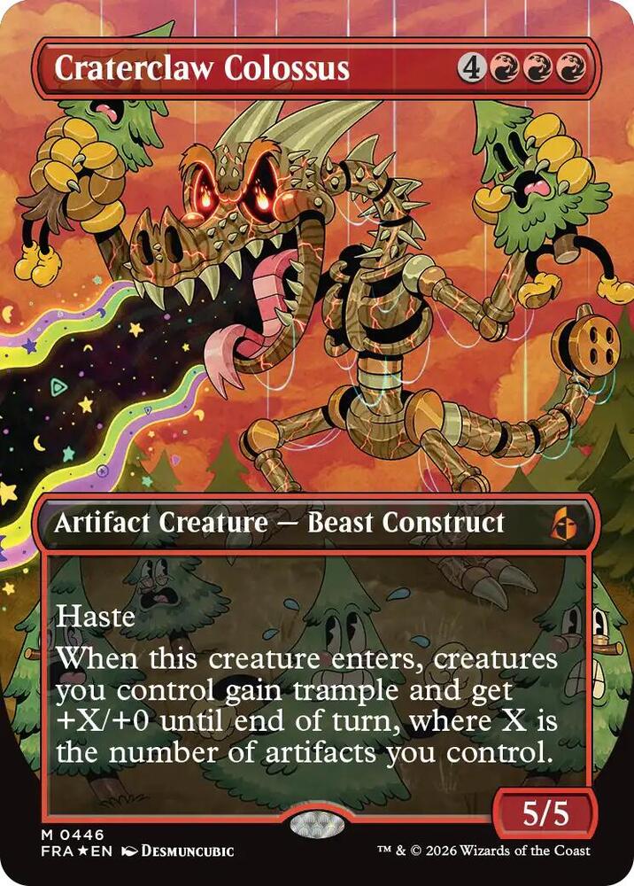 Craterclaw Colossus (Borderless) (0446) [Reality Fracture] | Boutique FDB TCG