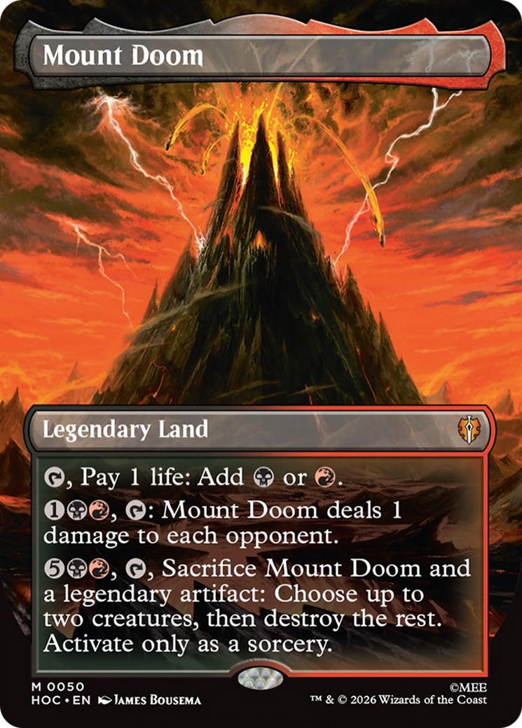 Mount Doom (Borderless) [The Hobbit: Eternal-Legal] | Boutique FDB TCG