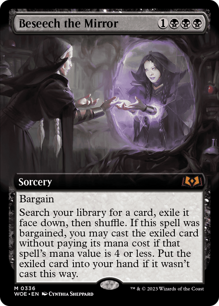 Beseech the Mirror (Extended Art) [Wilds of Eldraine] | Boutique FDB TCG