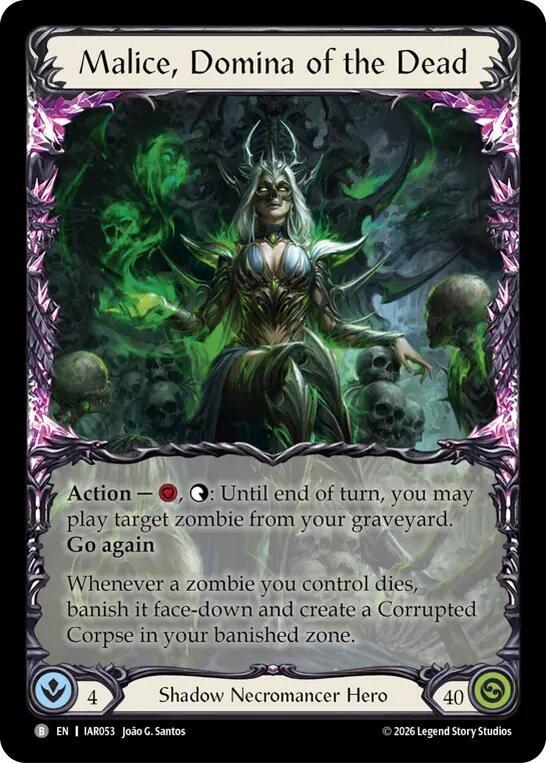 Malice, Domina of the Dead (IAR053) [Usurp the Shadow Throne] | Boutique FDB TCG