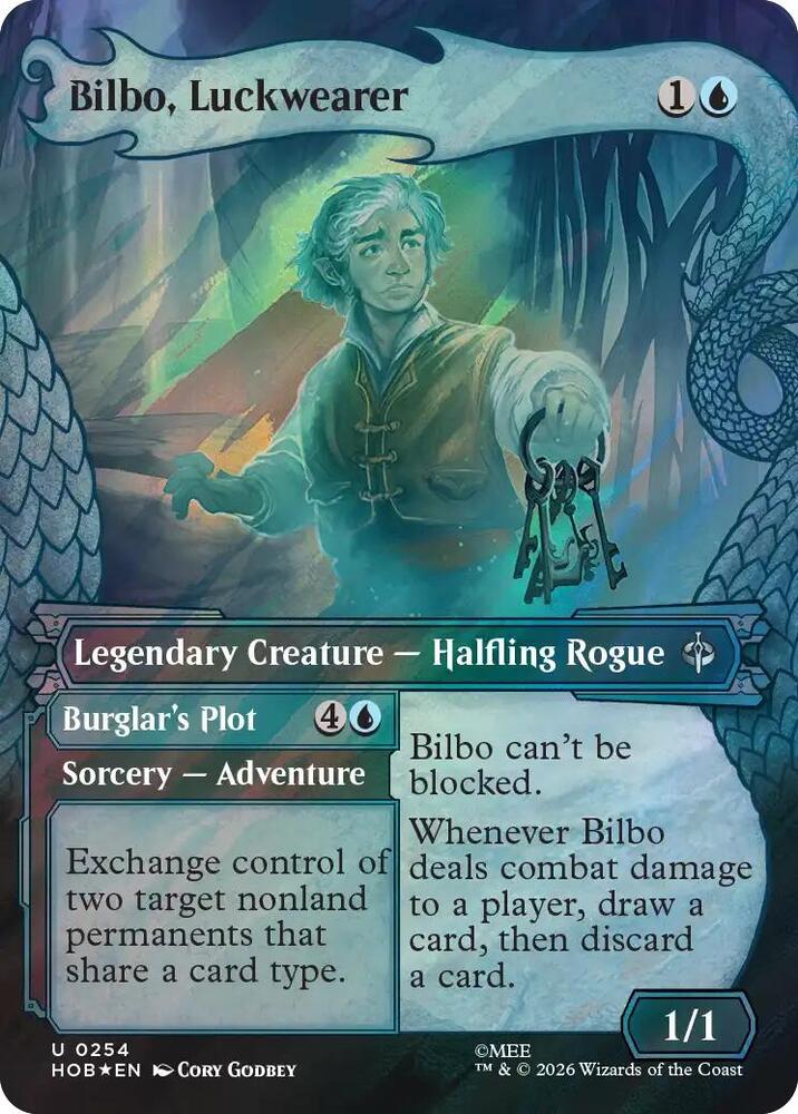 Bilbo, Luckwearer (Showcase) (Surge Foil) (254) [The Hobbit] | Boutique FDB TCG