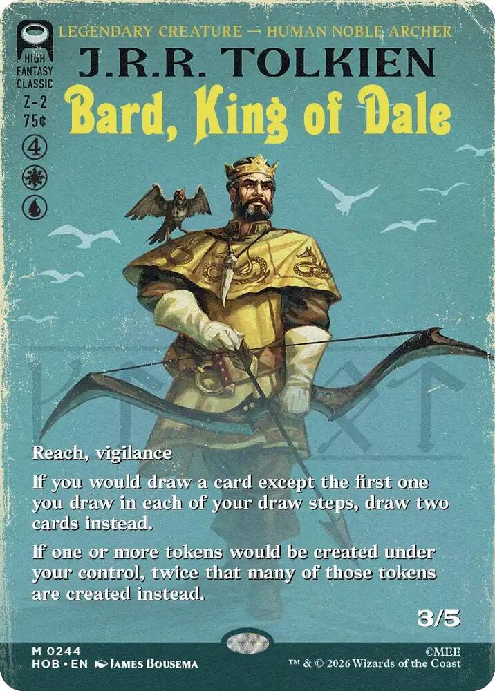 Bard, King of Dale (Borderless) (244) [The Hobbit] | Boutique FDB TCG