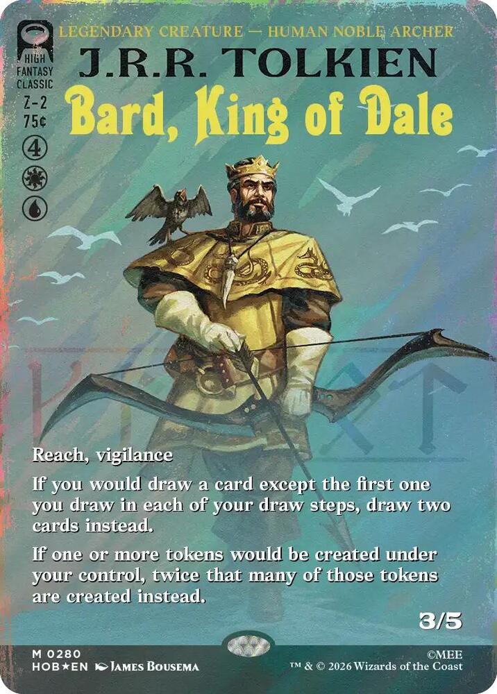 Bard, King of Dale (Borderless) (Surge Foil) (280) [The Hobbit] | Boutique FDB TCG
