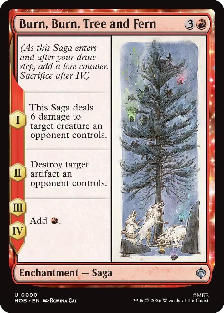 Burn, Burn, Tree and Fern (90) [The Hobbit] | Boutique FDB TCG