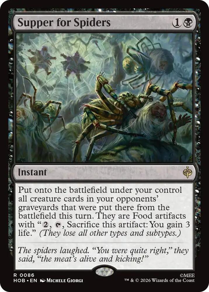 Supper for Spiders (86) [The Hobbit] | Boutique FDB TCG