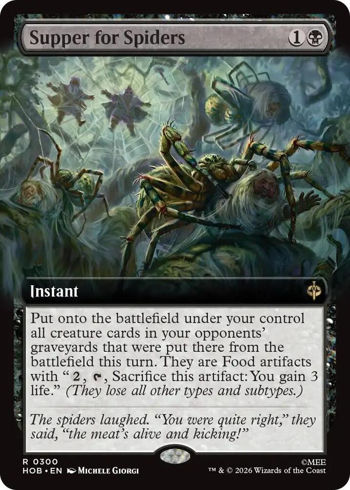 Supper for Spiders (Extended Art) (300) [The Hobbit] | Boutique FDB TCG