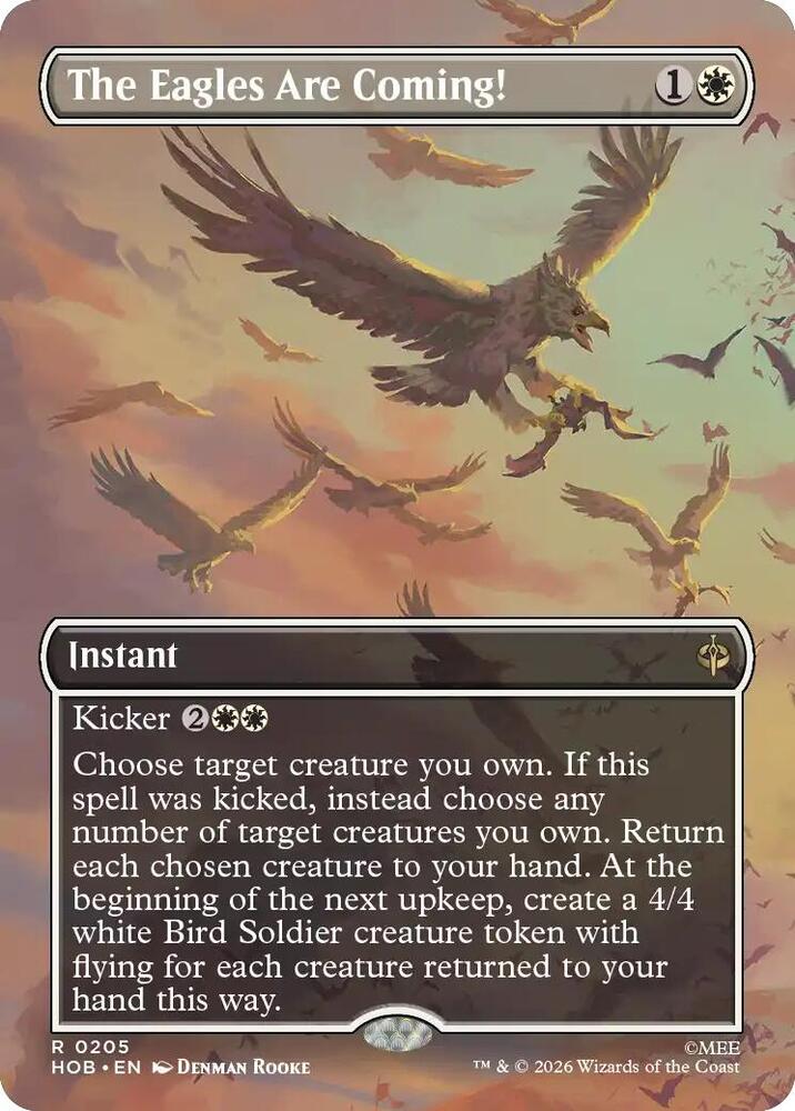 The Eagles Are Coming! (Borderless) (205) [The Hobbit] | Boutique FDB TCG
