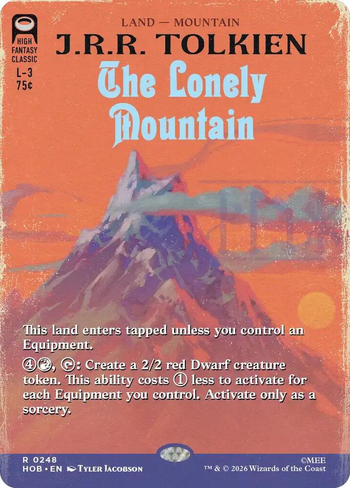 The Lonely Mountain (Borderless) (248) [The Hobbit] | Boutique FDB TCG