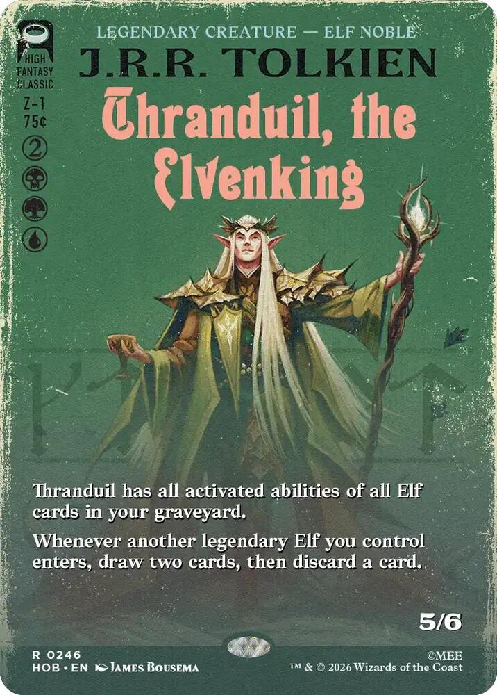 Thranduil, the Elvenking (Borderless) (246) [The Hobbit] | Boutique FDB TCG