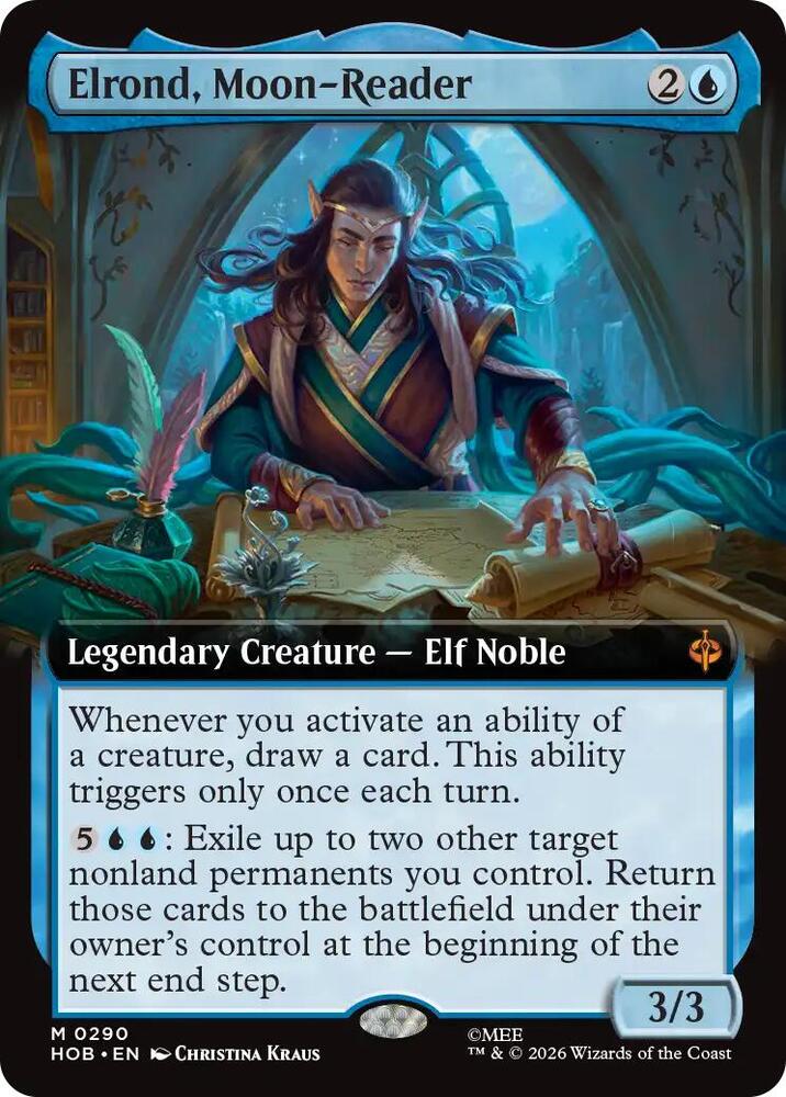 Elrond, Moon-Reader (Extended Art) (290) [The Hobbit] | Boutique FDB TCG