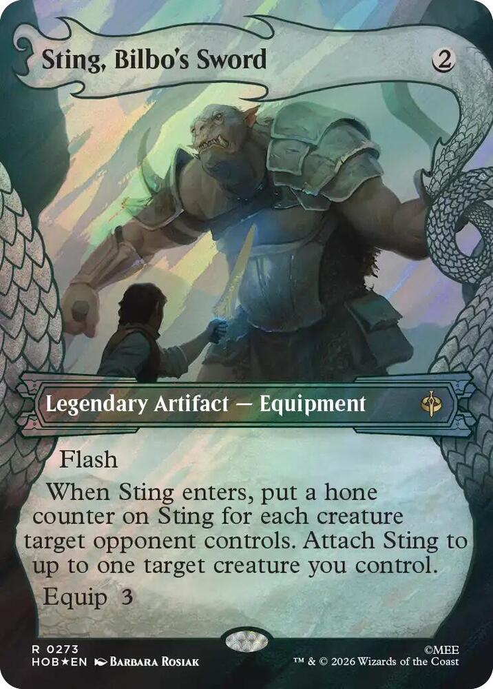 Sting, Bilbo's Sword (Showcase) (Surge Foil) (273) [The Hobbit] | Boutique FDB TCG