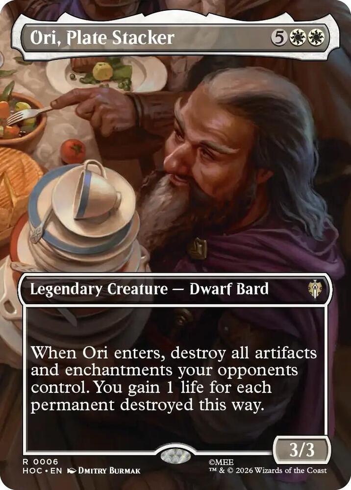 Ori, Plate Stacker (Borderless) (6) [The Hobbit: Eternal-Legal] | Boutique FDB TCG