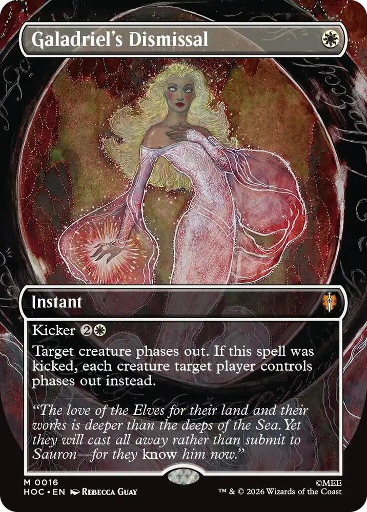 Galadriel's Dismissal (Borderless) (16) [The Hobbit: Eternal-Legal] | Boutique FDB TCG