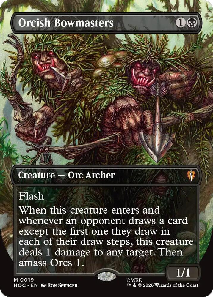 Orcish Bowmasters (Borderless) (19) [The Hobbit: Eternal-Legal] | Boutique FDB TCG