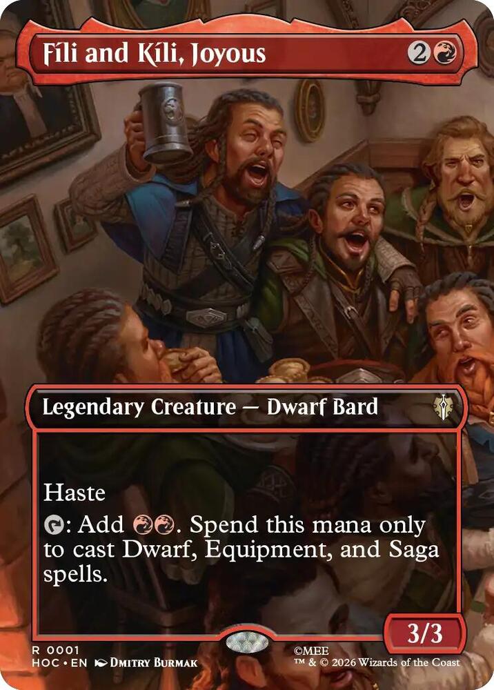 Fili and Kili, Joyous (Borderless) (1) [The Hobbit: Eternal-Legal] | Boutique FDB TCG