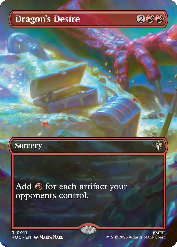 Dragon's Desire (Borderless) (11) [The Hobbit: Eternal-Legal] | Boutique FDB TCG