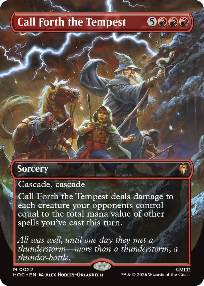 Call Forth the Tempest (Borderless) (22) [The Hobbit: Eternal-Legal] | Boutique FDB TCG