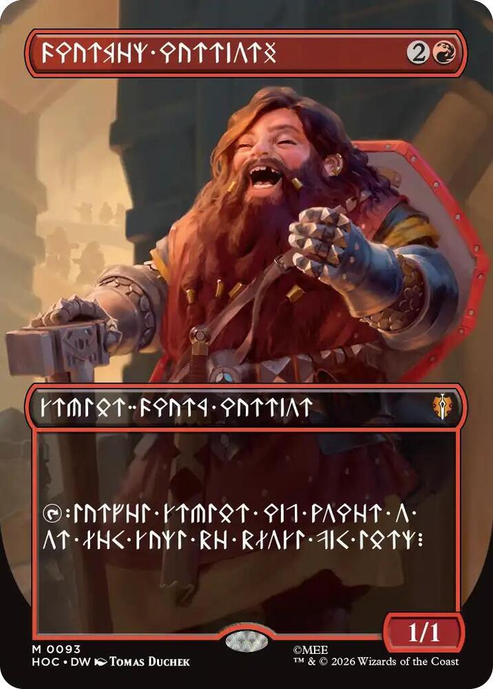 Dwarven Warriors (Borderless) (Dwarvish) (93) [The Hobbit: Eternal-Legal] | Boutique FDB TCG