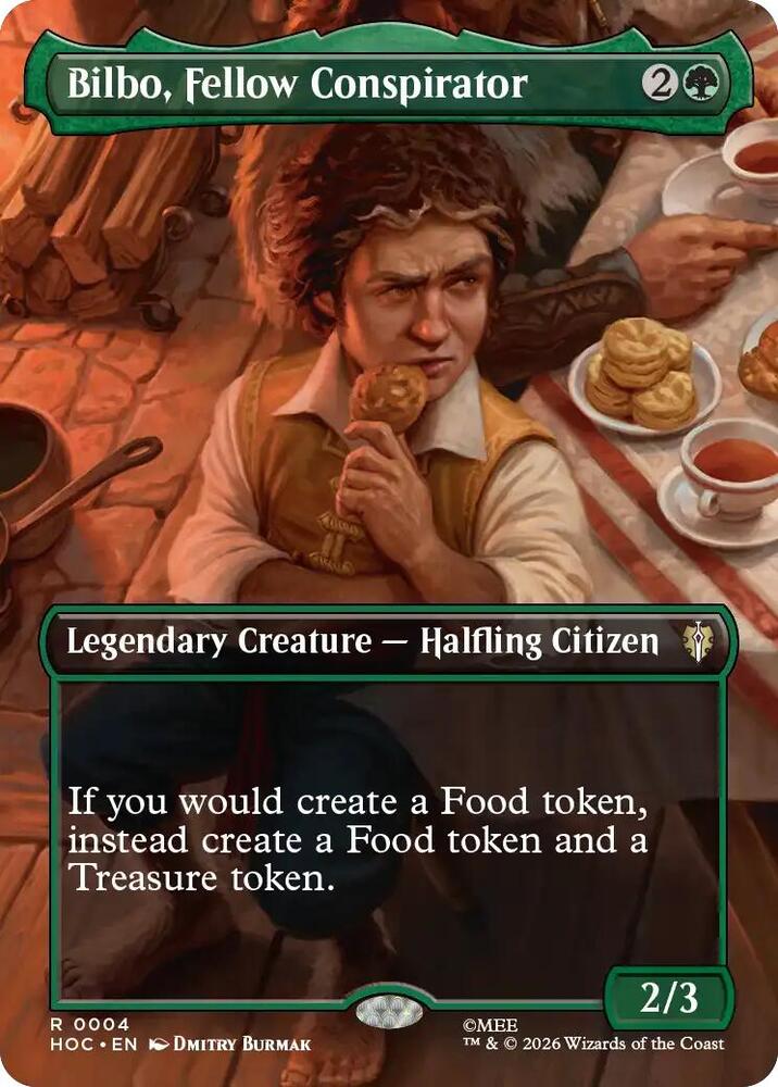 Bilbo, Fellow Conspirator (Borderless) (4) [The Hobbit: Eternal-Legal] | Boutique FDB TCG